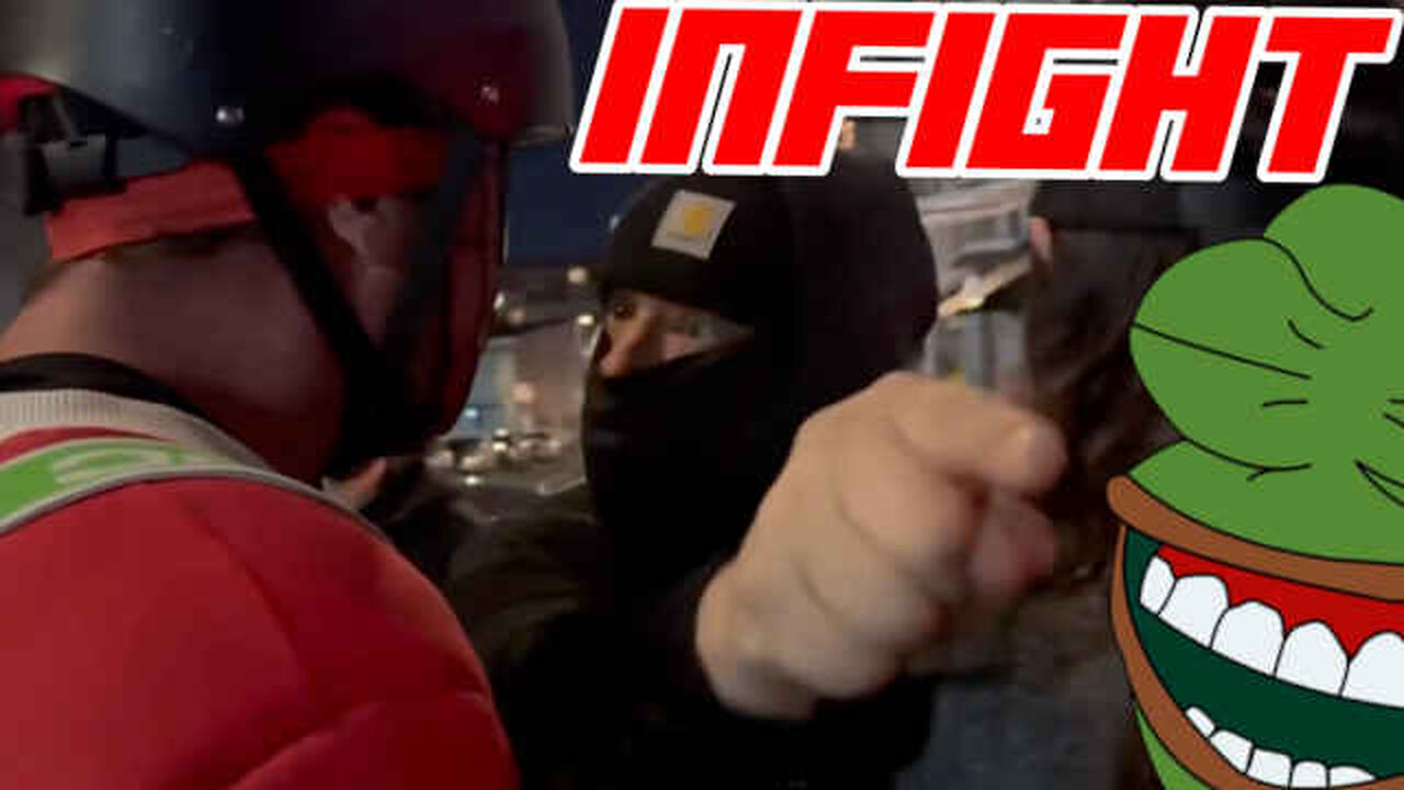Antifa Start Infighting Outside Portland Fed Facility