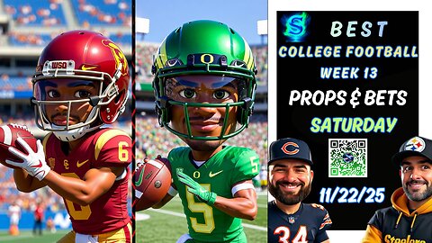 BEST College Football Week 13 PICKS | USC vs Oregon, Pitt vs Georgia Tech | CFB PROPS and BETS