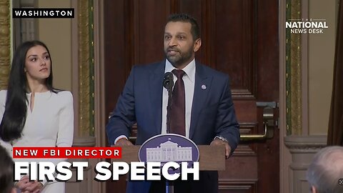 Kash Patel made his first speech as FBI Director