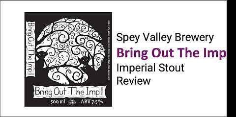 Bring Out The Imp Imperial Stout Review