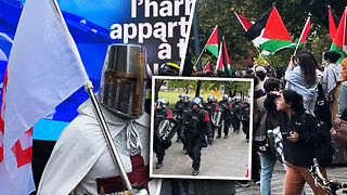 RAW: Duelling pro- and anti-Israel protests at Concordia on Oct. 7 anniversary