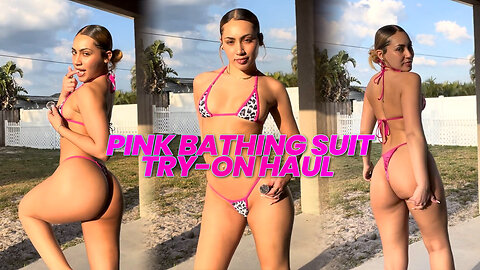 Pink Bathing Suit Try-On Haul