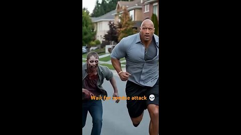 Dwayne Johnson converted into Zombie..