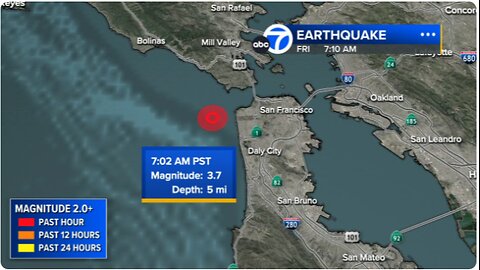 Earthquakes strike near san francisco Zoo Friday morning