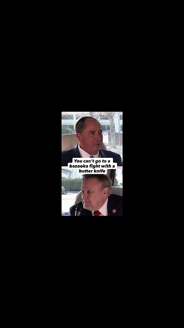 You can’t go to a bazooka fight with a butter knife