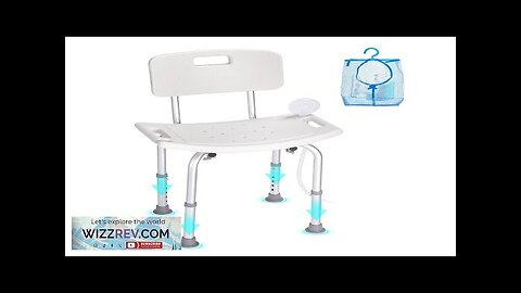 VEVOR Shower Chair Shower Seat with Back Adjustable Height Shower Stool Shower Review