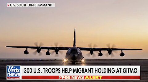 The first military flight of illegal aliens to Guantanamo Bay will take off later today