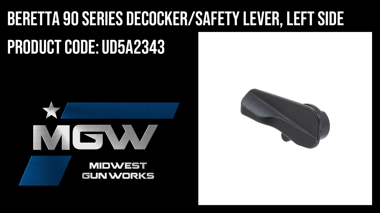 Beretta 90 Series Decocker/Safety Lever, Left Side - UD5A2343