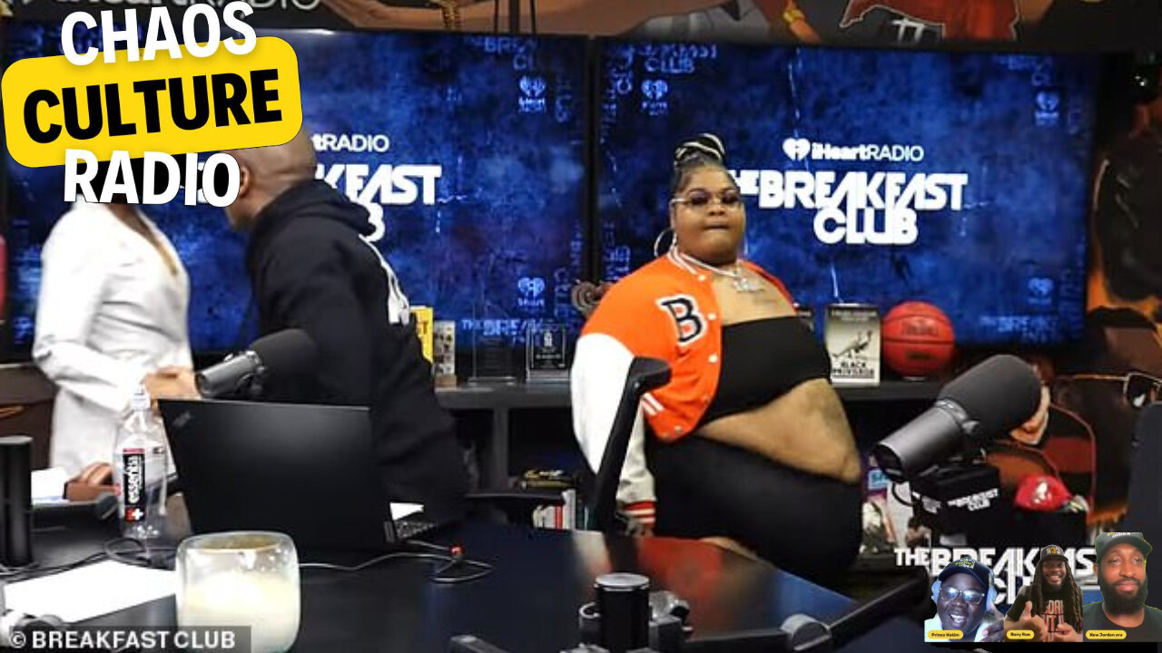 Plus Size Rapper Had Charlamagne tha God To Rearrange Studio Furniture