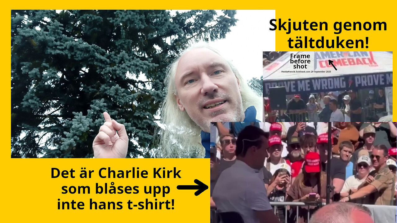 CHARLIE KIRK SKÖTS GENOM TÄLTTAKET! Drönarexperten Brian Harper skötte säkerheten, inte Shaffer