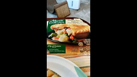 Eating Marie Callender's Creamy Parmesan Chicken Pot Pie, Dbn, MI, 1/12/25