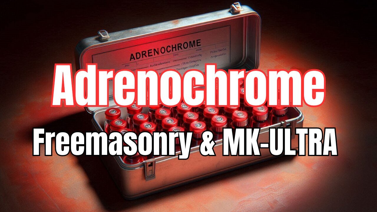 RESEARCH ADRENOCHROME : WE USE A BULLDOZER TO BRING YOU THE TRUTH
