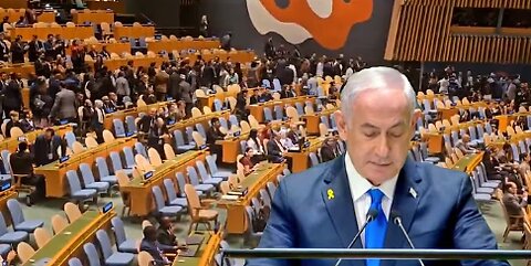 Anger against Netanyahu_ Delegates walk out as Israeli Prime Minister addresses UNGA