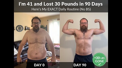 I'm 41 and Lost 30 Pounds in 90 Days - Here's My EXACT Daily Routine (No BS)