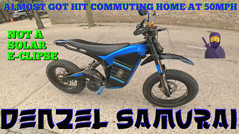 DENZEL SAMURAI 72V eBIKE | ALMOST GOT RUN OVER | 50MPH COMMUTE FROM DOWNTOWN CHICAGO | SEE GPS SPEED
