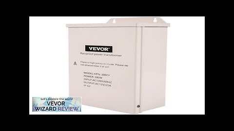 VEVOR Pool Light Transformer 300 Watt Outdoor Landscape Lighting Transformer 12V AC Review