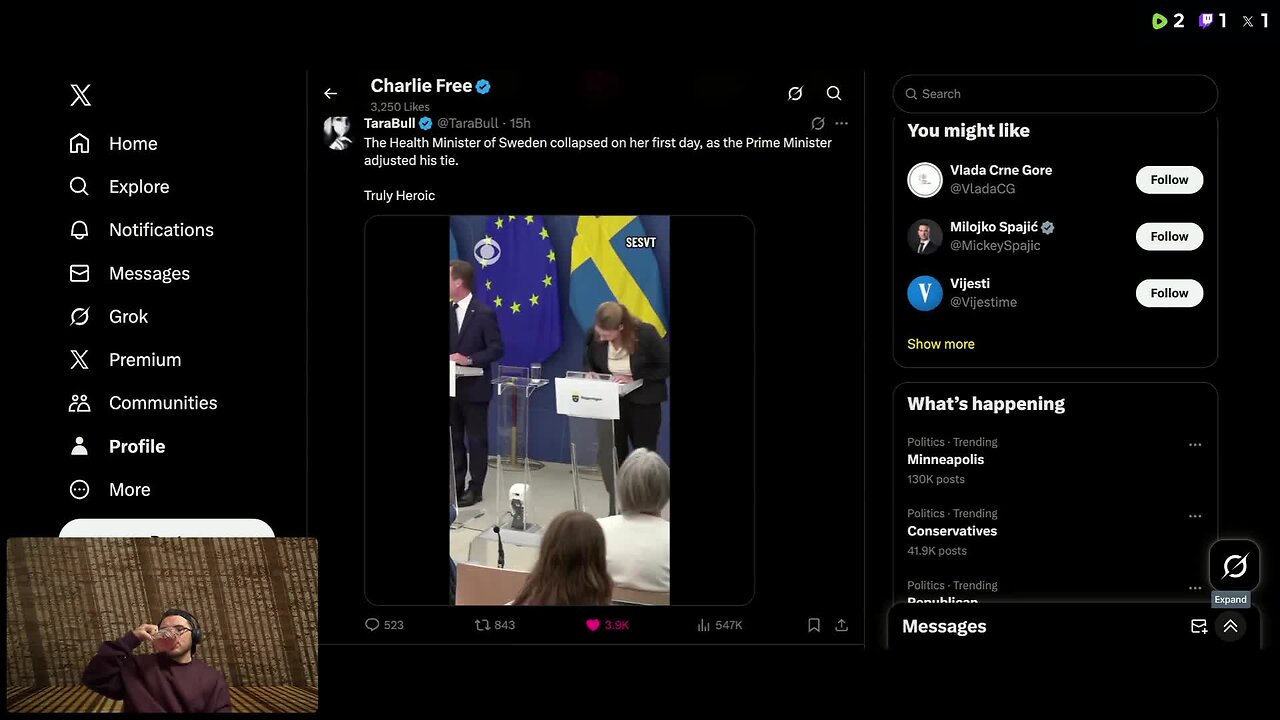 Women Collapses and man is useless