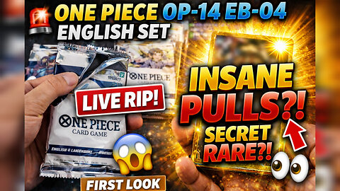 🚨 ONE PIECE OP-14 EB-04 ENGLISH SET LIVE RIP! INSANE PULLS?! (FIRST LOOK)