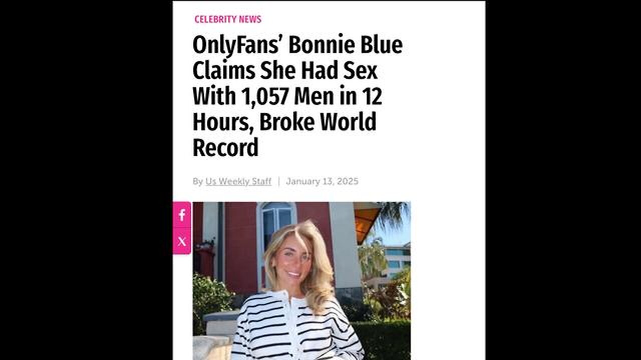 Transgender Bonnie Blue is Jewish - A brainwashing tactic to devalue women in the eyes of the world