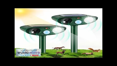 2 Pack Upgraded Ultrasonic Animal Repeller OutdoorSolar Animal Repeller With Motion Sensor Review