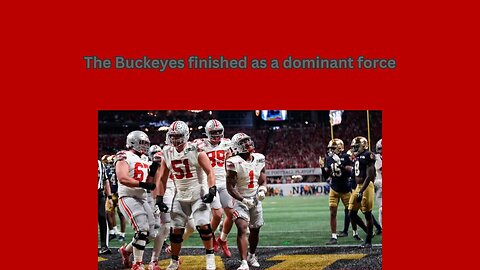 Congratulations to Ohio State on the National Championship