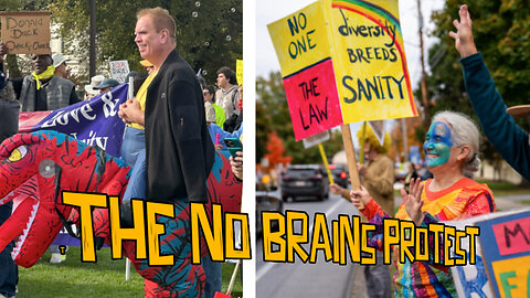 The NO Brains Protest
