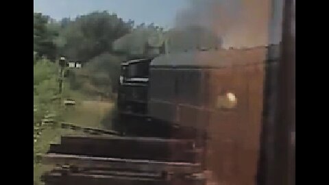 Black Steam Train Pulls Train Out Of Northiam Towards Bodiam UK 2017