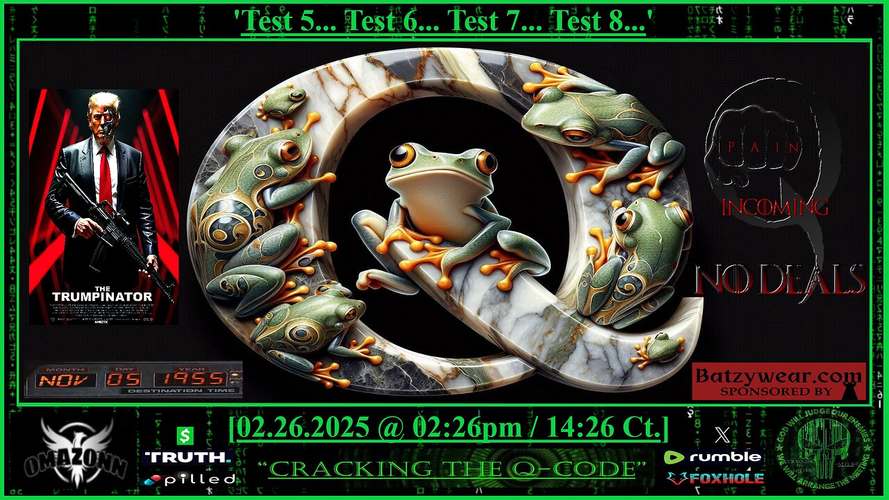 "CRACKING THE Q-CODE" ~ 'Test 5...Test 6...Test 7...Test 8...'