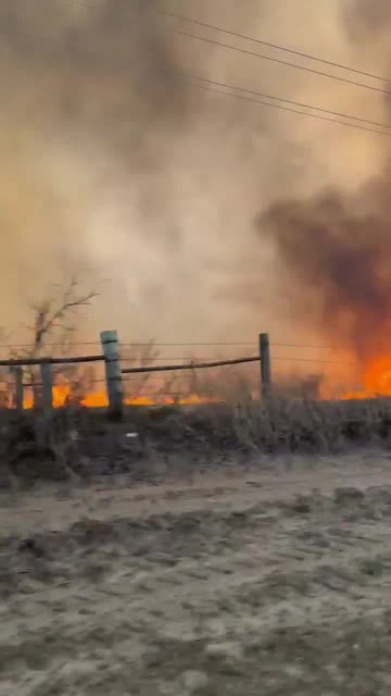 Footage of the 43 Fire in Woodward, Oklahoma.