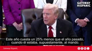 Trump celebra la reducción en el costo de la cena de Acción de Gracias