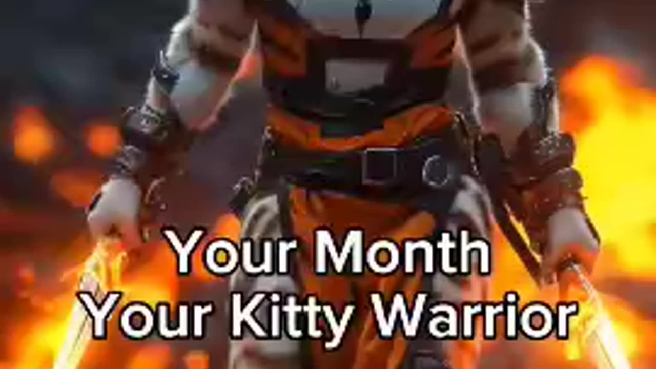 Your Month Your Kitty Warrior!