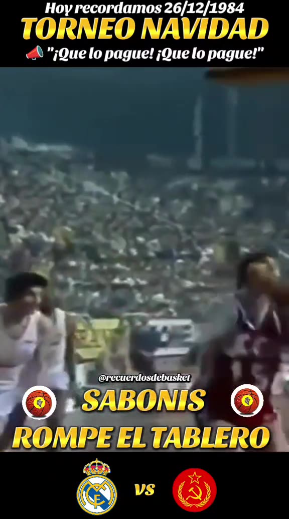 SABONIS ROMPE EL TABLERO 💪🏀 El pabellón grita ¡Que lo pague! ¡Que lo pague!