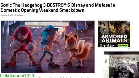 Sonic Defeats Mufasa Domestically Despite Disney Claiming Mufasa Being Number 1 Worldwide