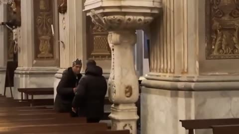 Truly incredible story. An asylum seeker breaks into the Church of San Giovanni in Imperia,