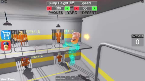 Escaping from a TSUNAMI PRISONER BARRY'S PRISON RUN! And BECAME a BARRY PRISONER