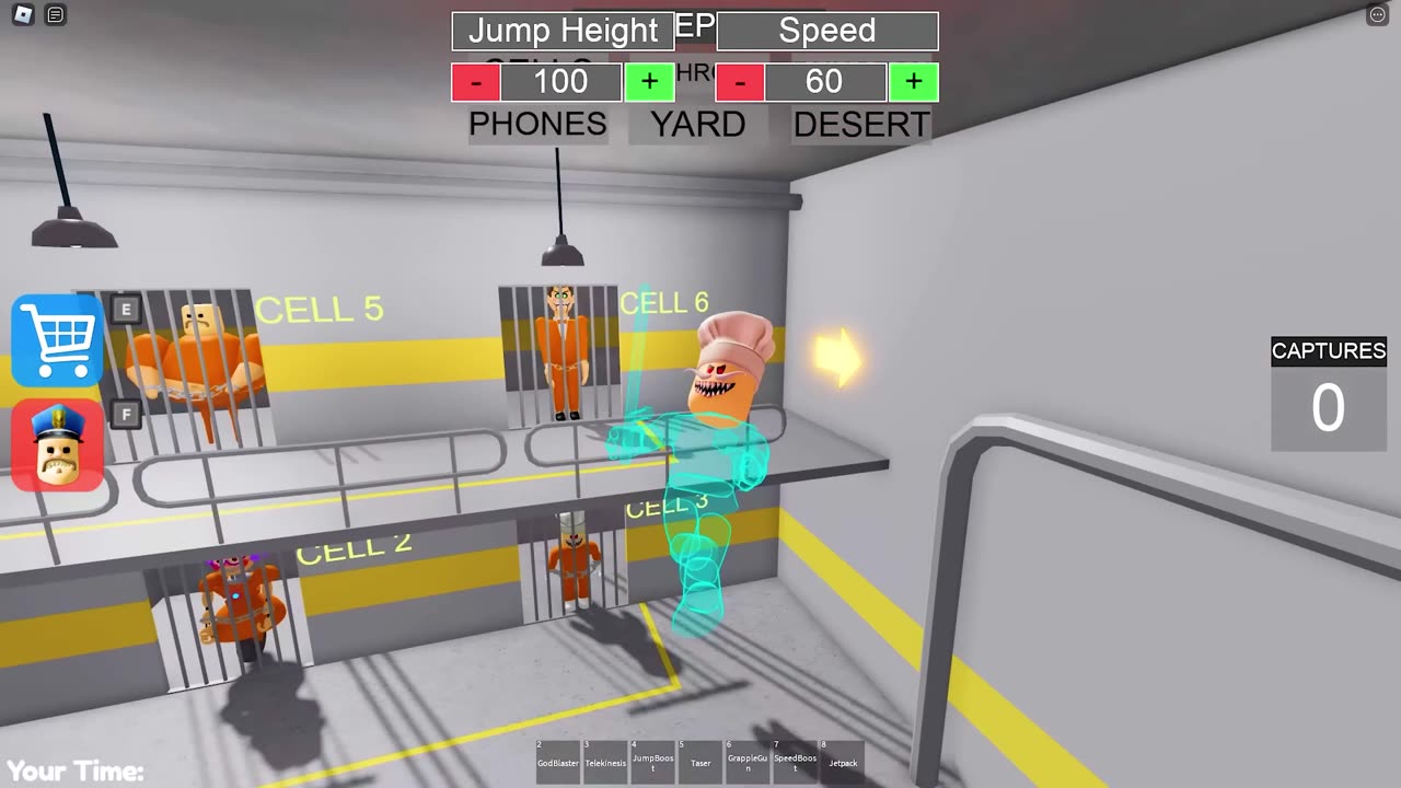 Escaping from a TSUNAMI PRISONER BARRY'S PRISON RUN! And BECAME a BARRY PRISONER