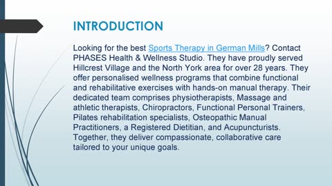 Best Sports Therapy in German Mills