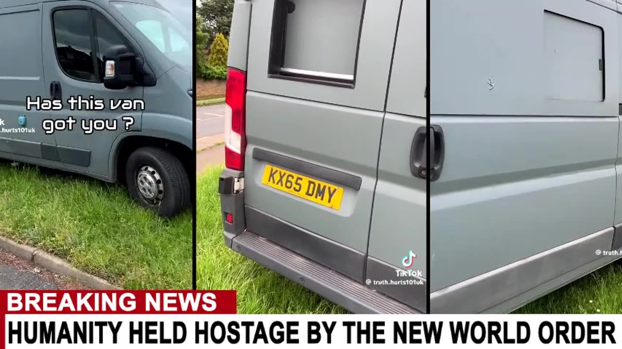 UNMARKED VANS BEAMING PEOPLE WITH ENERGY WEAPONS...