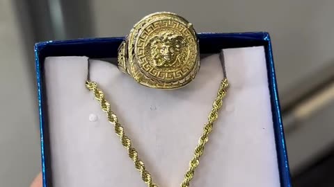 10k Gold 20” Medusa Face Setup