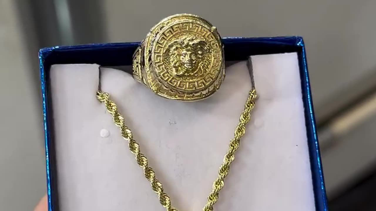 10k Gold 20” Medusa Face Setup