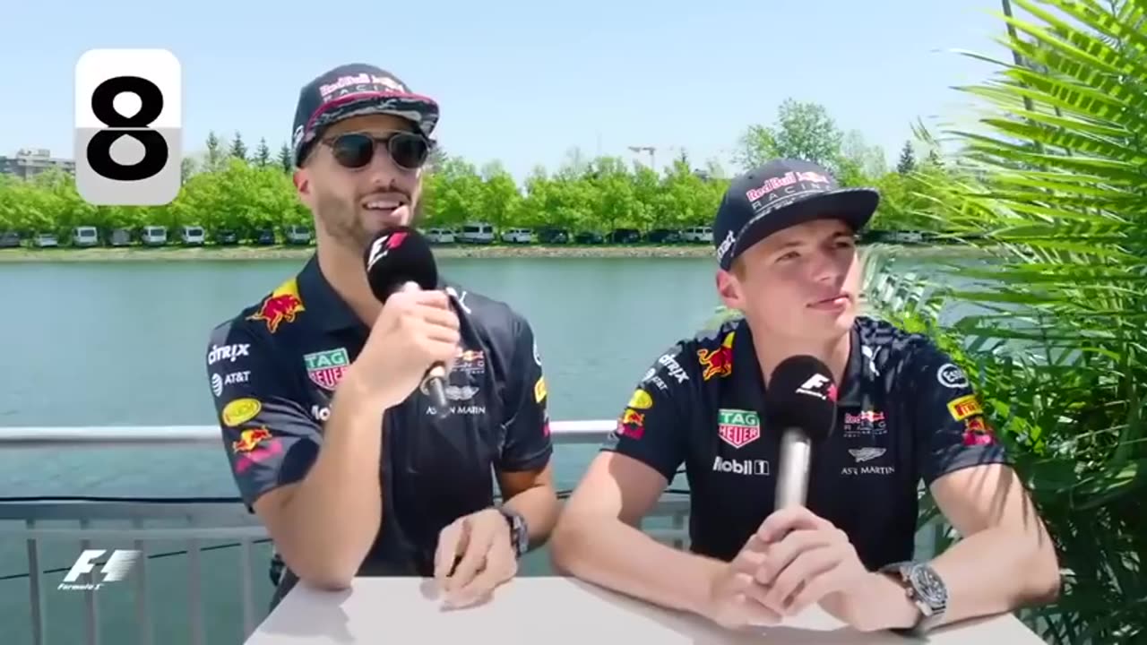 Daniel Ricciardo and Max Verstappen FUNNY MOMENTS