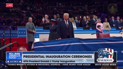 The Crowd is Electric as Trump Enters the Capitol One Arena.