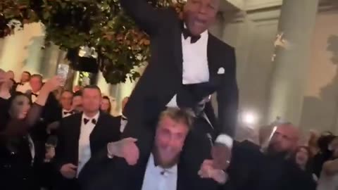 ICYMI: Mike Tyson, Jake Paul, and Evander Holyfield having fun at the inaugural ball1