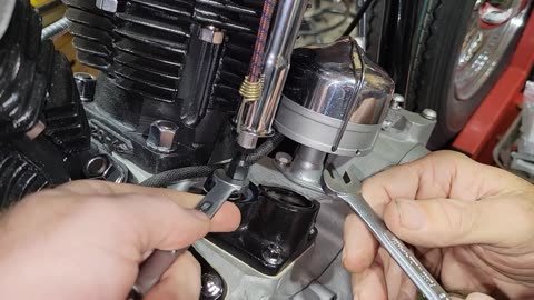 1956 Harley Davidson FLH Restoration Part 18, Installing the pushrods