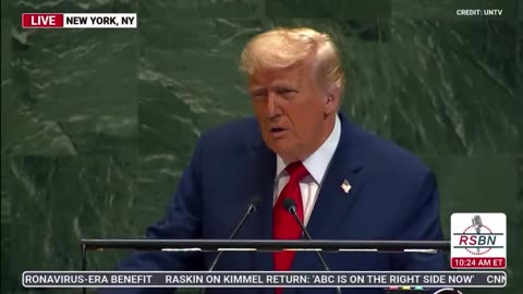 TRUMP DELIVERS A MAJOR MESSAGE TO UN
