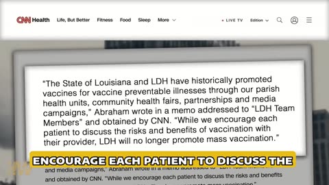 Louisiana’s Health Department just dropped a bombshell—no more mass vaccine push, period