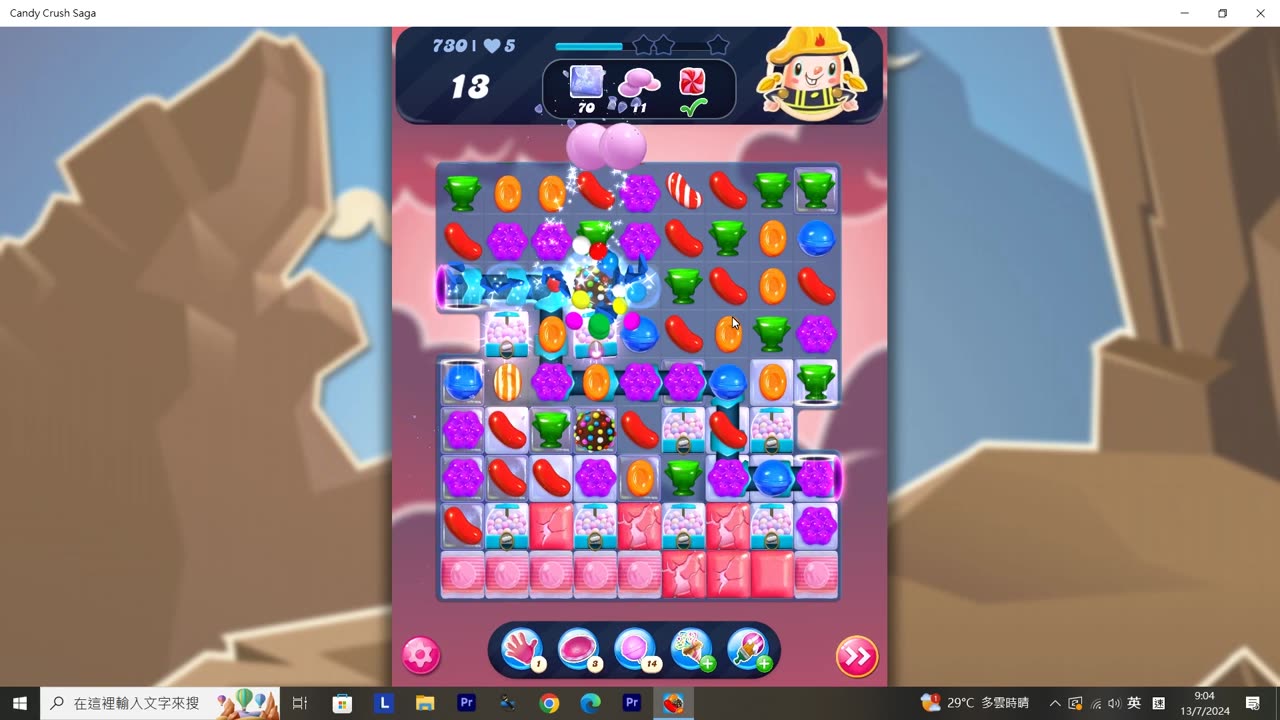 Candy Crush Saga Record (Level 730)