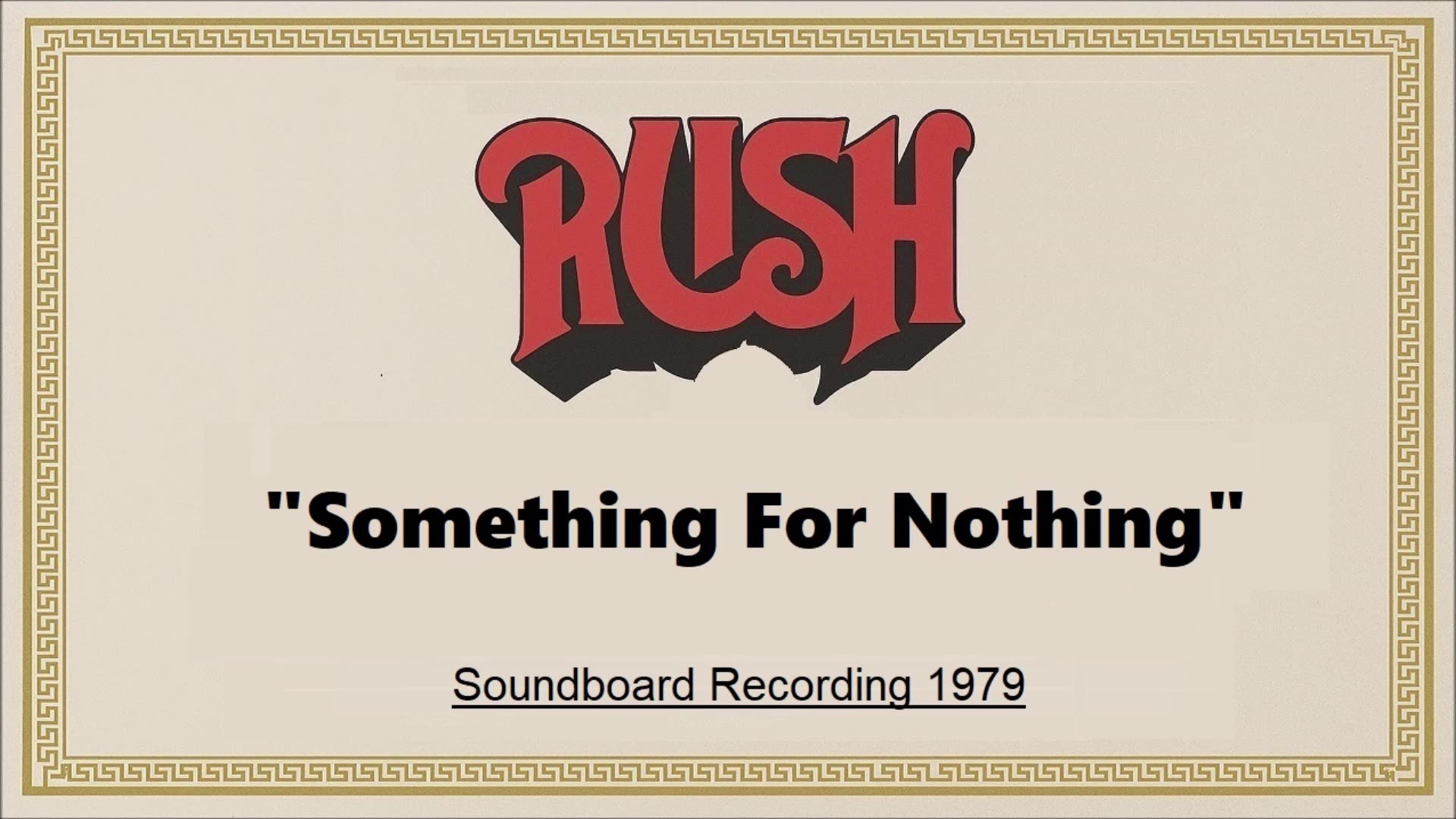 Rush - Something For Nothing (Live in Offenbach, Germany May 28, 1979) Soundboard