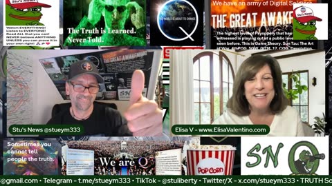 Patriots Across The Pond Ep. 2 - with Elisa V & Stu's News "Current Events Escalating to EBS"
