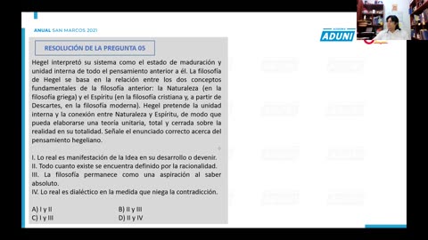 ANUAL ADUNI 2021 | Semana 16 | Filosofía